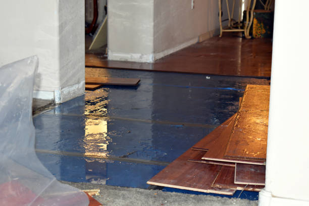 Professional Burst Pipe Cleanup technician working in Union City, OK